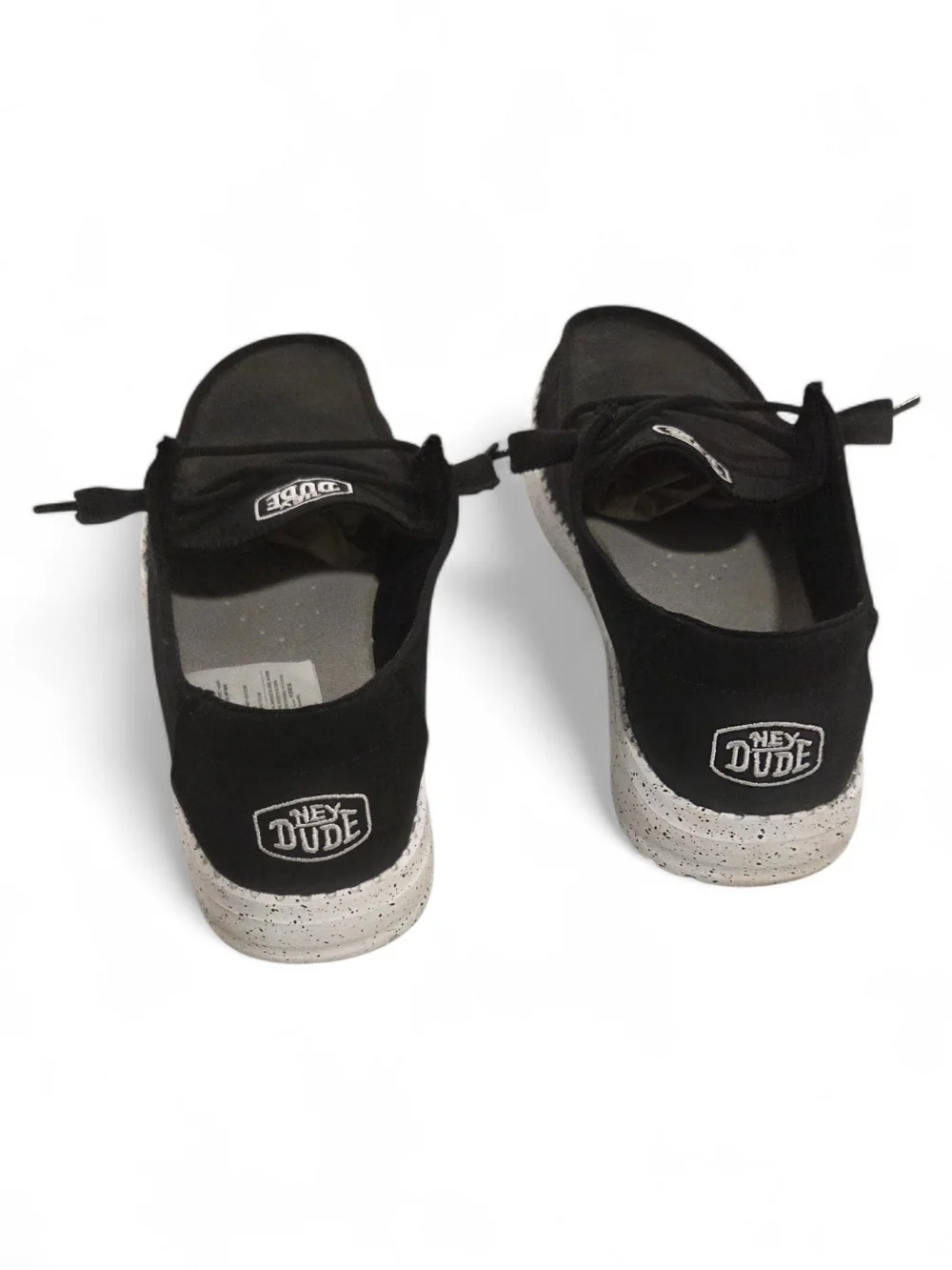 Hey Dude Black Canvas Slip-On Sneakers - Picture 2 of 4